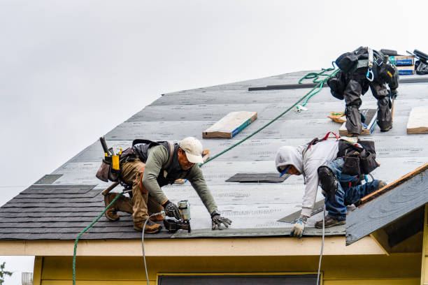 Professional Emergency Roof Repair technician working in Wallkill, NY